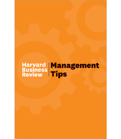 HBR Management Tips